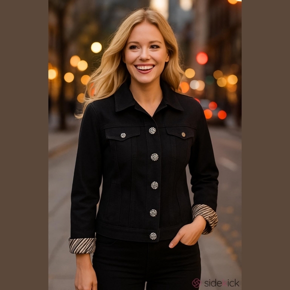 Westbound Jackets & Blazers - Westbound Black Jean Jacket